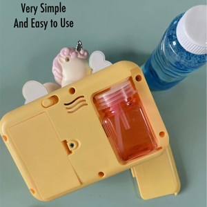 اسباب بازی حباب ساز دوربینی طرح یونیکورن_ تفنگ اسباب بازی