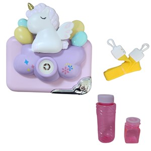 اسباب بازی حباب ساز دوربینی طرح یونیکورن_ تفنگ اسباب بازی