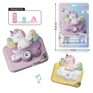 اسباب بازی حباب ساز دوربینی طرح یونیکورن_ تفنگ اسباب بازی