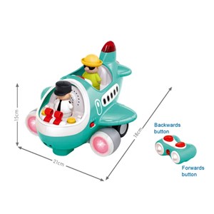 اسباب بازی موزیکال هواپیما کنترلی هولی تویز مدل HA999500 _اسباب بازی نوزادی