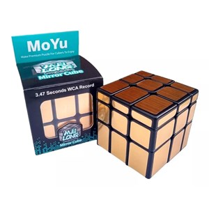 مکعب روبیک حجمی آینه ای طلایی برند مویو میلانگ MOYU مدل 8816 MF _بازی فکری