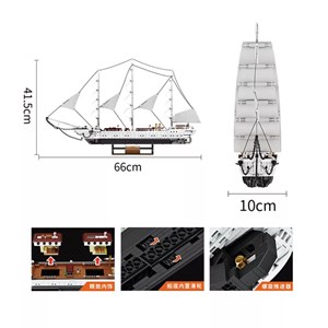 لگو کریتور کشتی تفریحی بادبانی 1672 قطعه مدل FC6006 _لگو