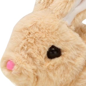 عروسک رباتیک خرگوش حرکتی رنگ کرم _عروسک رباتیک