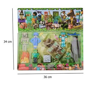 اکشن فیگور مدل ماینکرافت مجموعه 12 عددی MINECRAFT _اکشن فیگور