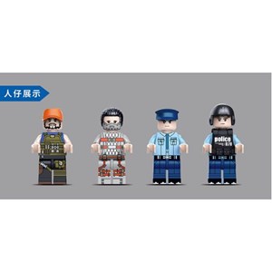 لگو سیتی ایستگاه پلیس شهر 878 قطعه مدل 78005 DECOOL Police Station City _لگو