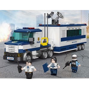 لگو سیتی کامیون فرماندهی سیار پلیس 481 قطعه مدل 78004 DECOOL Police Station City_لگو