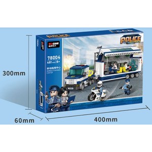 لگو سیتی کامیون فرماندهی سیار پلیس 481 قطعه مدل 78004 DECOOL Police Station City_لگو