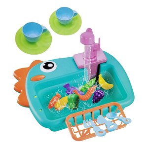 اسباب بازی سینک ظرفشویی مدل دایناسور همراه با وسایل _اسباب بازی لوازم خانگی