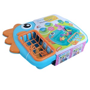 اسباب بازی سینک ظرفشویی مدل دایناسور همراه با وسایل _اسباب بازی لوازم خانگی