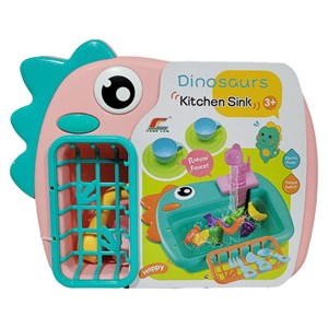 اسباب بازی سینک ظرفشویی مدل دایناسور همراه با وسایل _اسباب بازی لوازم خانگی