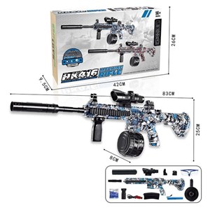 تفنگ اسباب بازی شارژی تیر ژله ای دوربین دار مدل HK416 _تفنگ اسباب بازی
