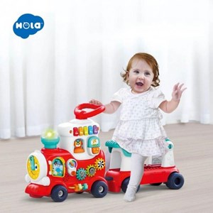 اسباب بازی واکر چندکاره موزیکال طرح قطار هولی تویز مدل Hola Toys E8990_اسباب بازی نوزادی
