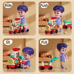 اسباب بازی واکر چندکاره موزیکال طرح قطار هولی تویز مدل Hola Toys E8990_اسباب بازی نوزادی