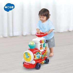 اسباب بازی واکر چندکاره موزیکال طرح قطار هولی تویز مدل Hola Toys E8990_اسباب بازی نوزادی