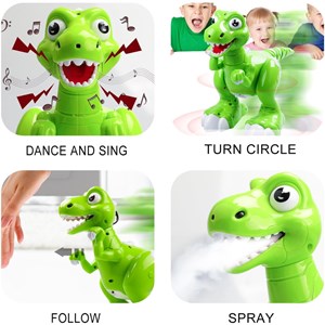 ربات اسباب بازی دایناسور کنترلی دودزا Dinosaure _ربات اسباب بازی