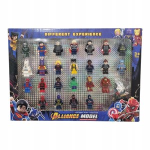 اکشن فیگور لگو 24 عددی انتقام جویان و لیگ عدالت به همراه سلاح _اکشن فیگور