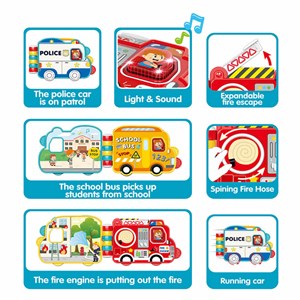 اسباب بازی کتاب موزیکال طرح ماشین مشاغل مدل فایو استار Five Star_اسباب بازی مشاغل