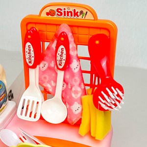 اسباب بازی سینک ظرفشویی به همراه اجاق گاز HOME KITCHEN_اسباب بازی لوازم خانگی