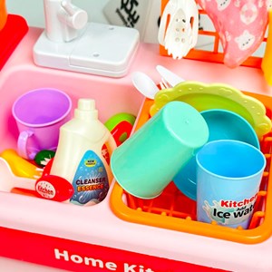 اسباب بازی سینک ظرفشویی به همراه اجاق گاز HOME KITCHEN_اسباب بازی لوازم خانگی
