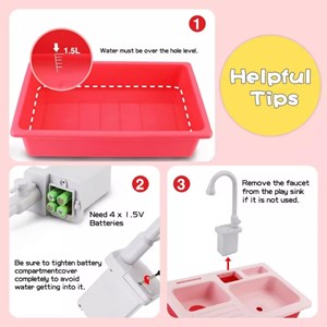 اسباب بازی سینک ظرفشویی به همراه اجاق گاز HOME KITCHEN_اسباب بازی لوازم خانگی