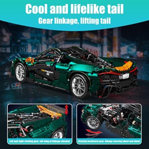 لگو تکنیک ماشین مسابقه ای 3268 قطعه با مقیاس 1:8 مدل Mould King 13091 Technik Sports Car Model_لگو