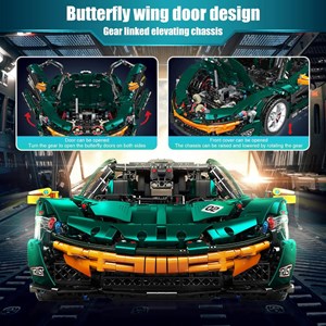 لگو تکنیک ماشین مسابقه ای 3268 قطعه با مقیاس 1:8 مدل Mould King 13091 Technik Sports Car Model_لگو