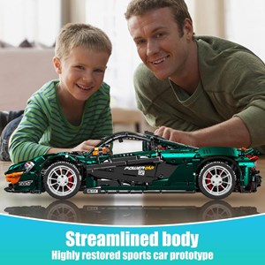 لگو تکنیک ماشین مسابقه ای 3268 قطعه با مقیاس 1:8 مدل Mould King 13091 Technik Sports Car Model_لگو