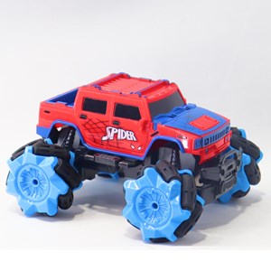 ماشین کنترلی آفرود با چرخ های کپسولی طرح مرد عنکبوتی اسپایدرمن مقیاس 1:18_ماشین کنترلی