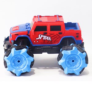 ماشین کنترلی آفرود با چرخ های کپسولی طرح مرد عنکبوتی اسپایدرمن مقیاس 1:18_ماشین کنترلی