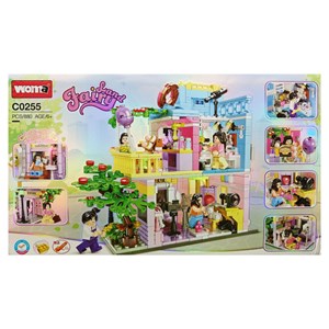 لگو فرندز ساختمان دو طبقه 880 قطعه مدل WOMA TOY C0255_لگو