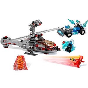 لگو دی سی هلیکوپتر فلش و ماشین قاتل یخ‌ زده سوپر هیرو 303 قطعه سری مدل Supreme Hero 10844_لگو