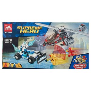 لگو دی سی هلیکوپتر فلش و ماشین قاتل یخ‌ زده سوپر هیرو 303 قطعه سری مدل Supreme Hero 10844_لگو