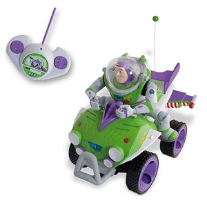 ماشین کنترلی با عروسک باز لایتر مدل Disney Toy Story Buzz Super Space Quad RC _ماشین کنترلی