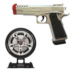 تفنگ اسباب بازی لیزری سیبل دار مدل sharp shooter _تفنگ اسباب بازی