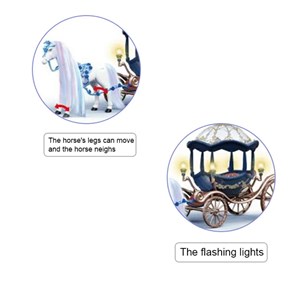 اسباب بازی کالسکه و اسب راهرو موزیکال باربی پرنسس_عروسک