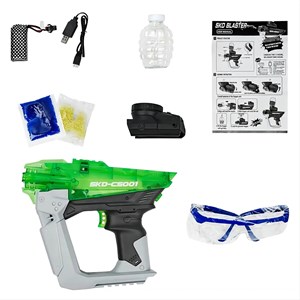 تفنگ اسباب بازی شارژی رگباری تیر ژله ای و شبرنگ مدل SKD CS001S_تفنگ اسباب بازی