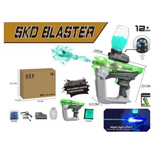 تفنگ اسباب بازی شارژی رگباری تیر ژله ای و شبرنگ مدل SKD CS001S_تفنگ اسباب بازی