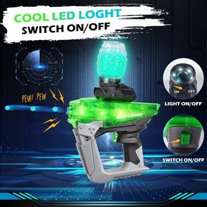 تفنگ اسباب بازی شارژی رگباری تیر ژله ای و شبرنگ مدل SKD CS001S_تفنگ اسباب بازی