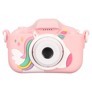 دوربین عکاسی و فیلمبرداری دیجیتال کودک طرح یونیکورن صورتی _اسباب بازی دیجیتال و هوشمند