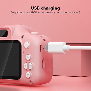 دوربین عکاسی و فیلمبرداری دیجیتال کودک طرح یونیکورن صورتی _اسباب بازی دیجیتال و هوشمند