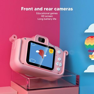 دوربین عکاسی و فیلمبرداری دیجیتال کودک طرح یونیکورن صورتی _اسباب بازی دیجیتال و هوشمند