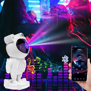 چراغ خواب کهکشانی و اسپیکر دار بلوتوثی طرح فضانورد مدل MXS003_اتاق کودک