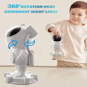 چراغ خواب کهکشانی و اسپیکر دار بلوتوثی طرح فضانورد مدل MXS003_اتاق کودک