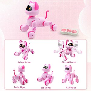 ربات اسباب بازی کنترلی گربه مدل HAPPY KITTEN _ربات اسباب بازی