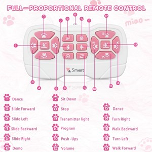 ربات اسباب بازی کنترلی گربه مدل HAPPY KITTEN _ربات اسباب بازی