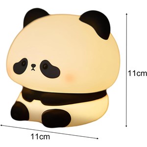 چراغ خواب سیلیکونی شارژی طرح پاندا خجالتی _اتاق کودک