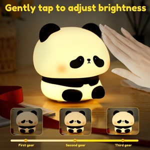چراغ خواب سیلیکونی شارژی طرح پاندا خجالتی _اتاق کودک