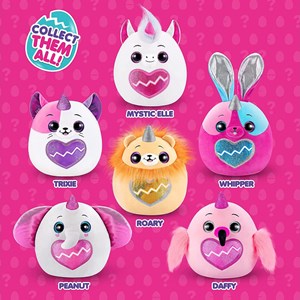 عروسک سورپرایزی رینبوکورنز RainBocoRns سری Eggzania با شاخ آبی _عروسک سوپرایزی