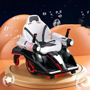 ماشین شارژی کارتینگ کنترلی 360 درجه با قابلیت پرتاب تیر ژله ای رنگ قرمز _ماشین شارژی