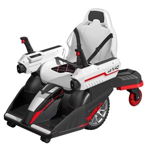 ماشین شارژی کارتینگ کنترلی 360 درجه با قابلیت پرتاب تیر ژله ای رنگ قرمز _ماشین شارژی